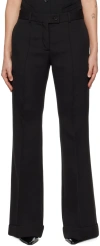 Acne Studios Black Pleated Trousers In Black