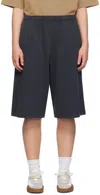 Acne Studios Black Printed Shorts In 900 Black