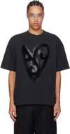 Acne Studios Black Printed T-shirt In 900 Black