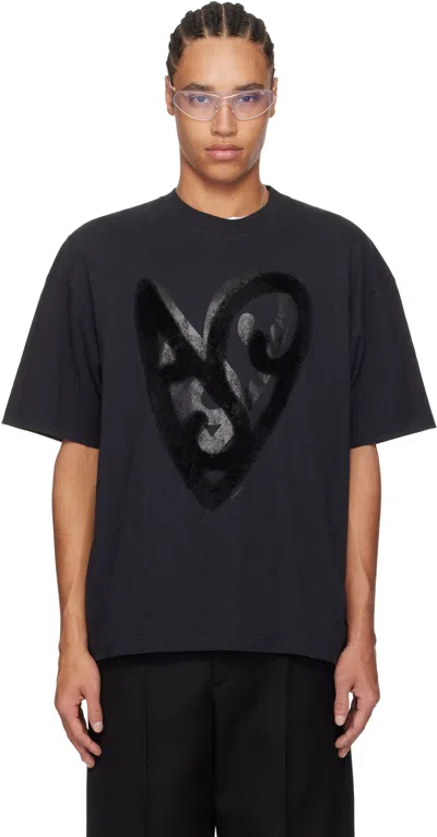 Acne Studios Black Printed T-shirt