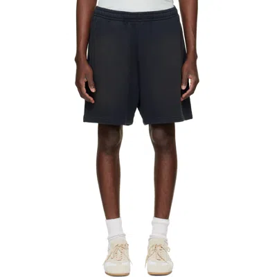 Acne Studios Black Printed-logo Shorts In Bm0 Faded Black