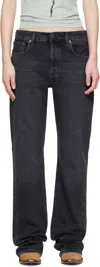 Acne Studios Black Regular Fit 2009f Jeans In Black