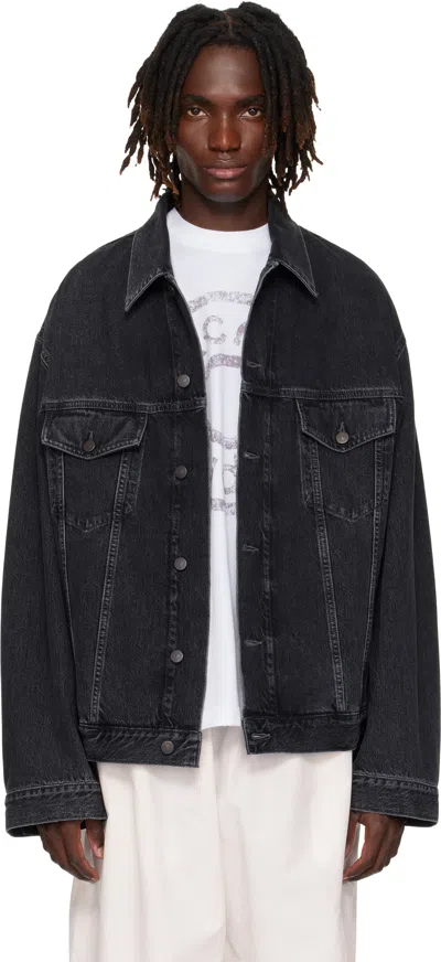 Acne Studios Robert Vintage Denim Jacket In Black