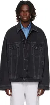 Acne Studios Robert Vintage Denim Jacket In Black