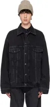 Acne Studios Robert Vintage Denim Jacket In 900 Black