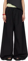 Acne Studios Black Relaxed Fit Lounge Pants In 900 Black