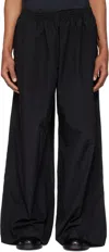 Acne Studios Black Relaxed Fit Trousers In 900 Black