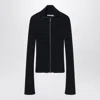 Acne Studios Koton Zip Cotton Rib Cardigan