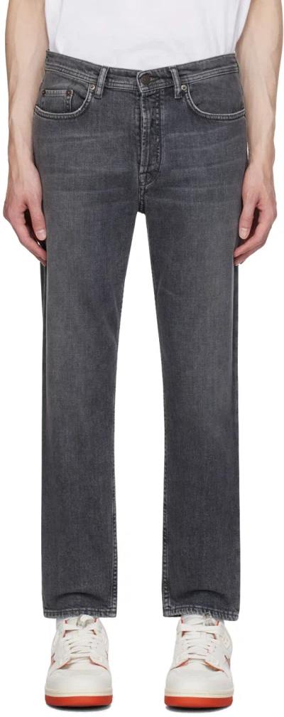 Acne Studios Black River Jeans In 900 Black