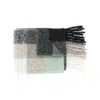 Acne Studios Multi Check Scarf In Gray