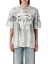 Acne Studios Mens Faded Black Graphic-print Short-sleeve Cotton-jersey T-shirt In Black