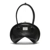 Acne Studios Small Handbag With Rounded Silhouette In Black