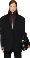 Acne Studios Black Single-breasted Blazer In Black