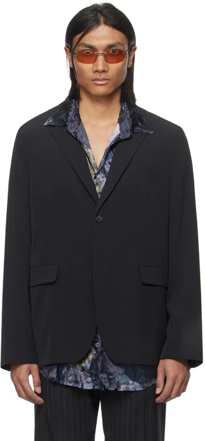 Acne Studios Black Single-breasted Blazer In 900 Black