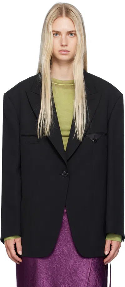Acne Studios Single-breasted Blazer In Black
