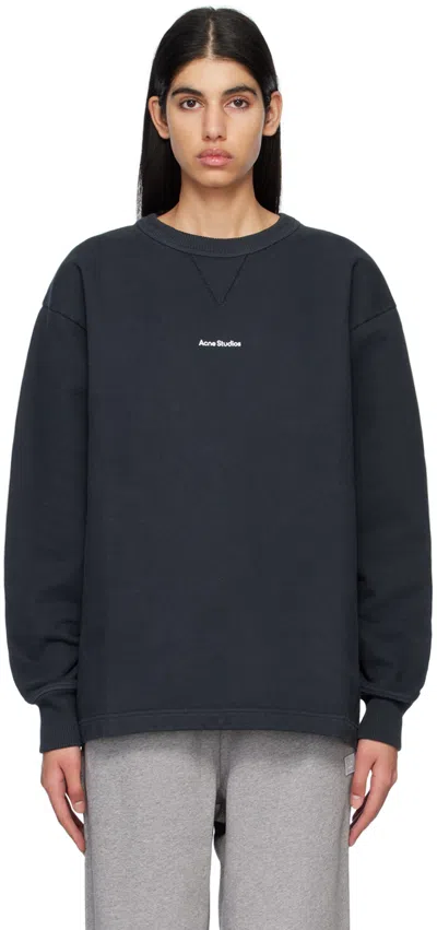 ACNE STUDIOS BLACK STAMP SWEATSHIRT