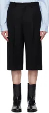 Acne Studios Black Tailored Shorts In 900 Black