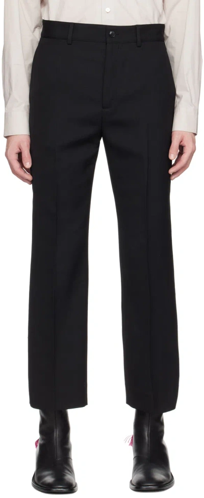 Acne Studios Black Tailored Trousers In 900 Black