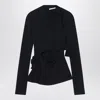 Acne Studios Knots And Cut-out Long-sleeved Top In Black