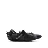 Acne Studios Men Leather Lace-up Sneakers In Black