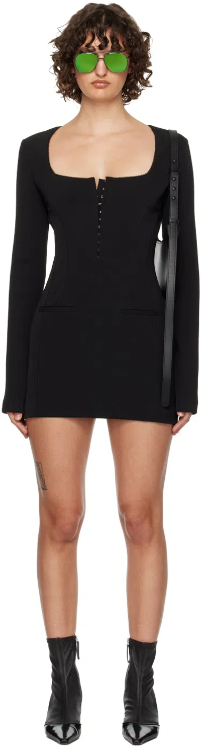 Acne Studios Black Tunic Minidress