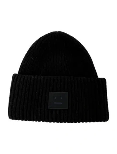 Pre-owned Acne Studios Black Wool Acne Studio Beanie