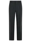 Acne Studios Belt Loop Casual Pants In Black
