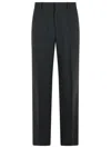 Acne Studios Black Wool Blend Pants In Black