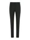 Acne Studios Black Wool Blend Pants In Black