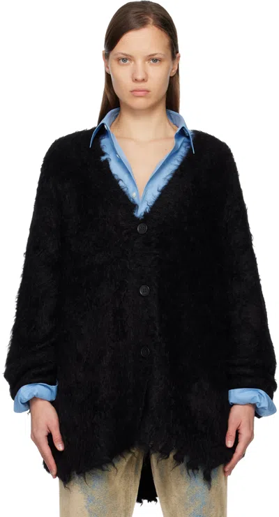 Acne Studios Black Wool Cardigan