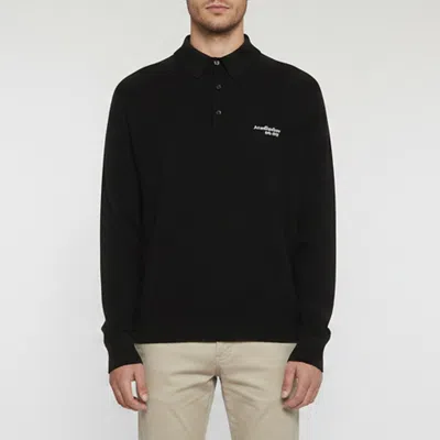 Pre-owned Acne Studios Black Wool Long Sleeve Sweater M