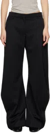 Acne Studios Houndstooth Wool Suit Pants In Black