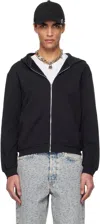 Acne Studios Cotton Hooded Jacket In 900 Black