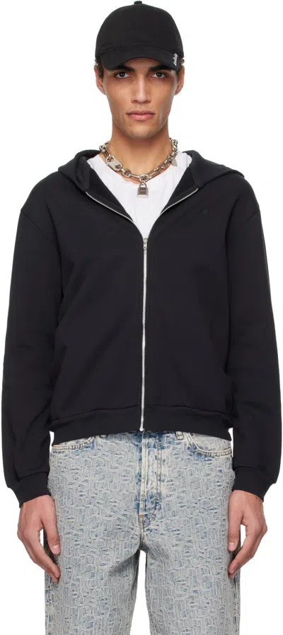Acne Studios Cotton Hooded Jacket In 900 Black