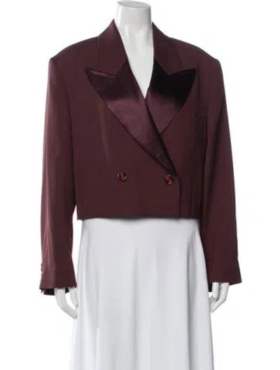 Pre-owned Acne Studios Blazer In Burgundy