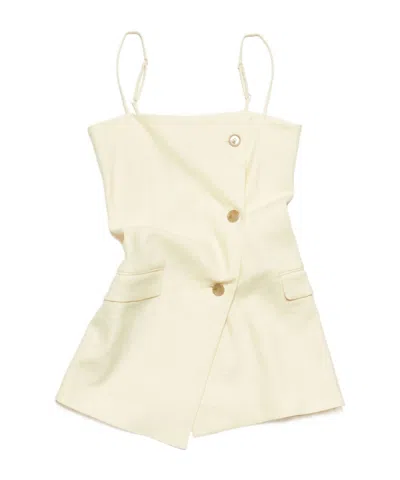 Acne Studios Blazer-style Top In Neutral