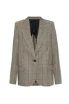 Acne Studios Single-breasted Jacket - Regular Fit In Bph Multi Brown