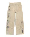 Acne Studios Bleached-effect Wide-leg Jeans In Nude