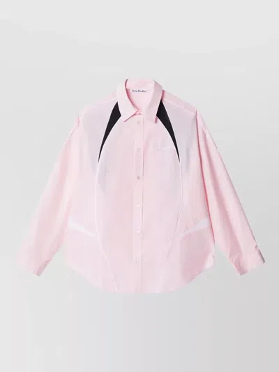 Acne Studios Block Design Long Sleeve Shirt Men In Multi