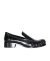 Acne Studios Block-heel Leather Loafers In Black