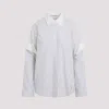 Acne Studios Button-up Layered Shirt In Dif Olive Green