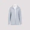 Acne Studios Womens Blue White Layered Striped Cotton-poplin Shirt In Blue