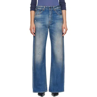 Acne Studios Blue 2021f Regular Fit Jeans In 863 Mid Blue