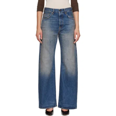 Acne Studios Blue 2021f Regular Fit Jeans In 863 Mid Blue