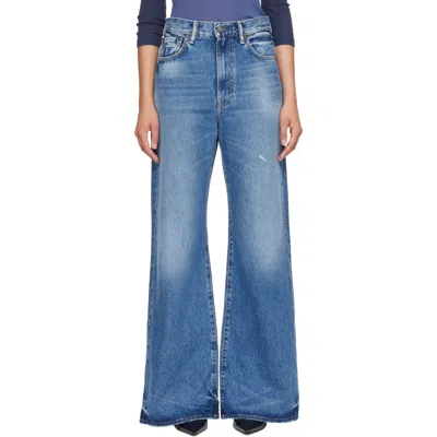 Acne Studios Blue 2022f Regular Fit Jeans In Auz Mid Blue