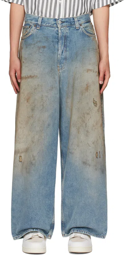 Acne Studios 2023m Penicillin Denim Jeans In Mid Blue