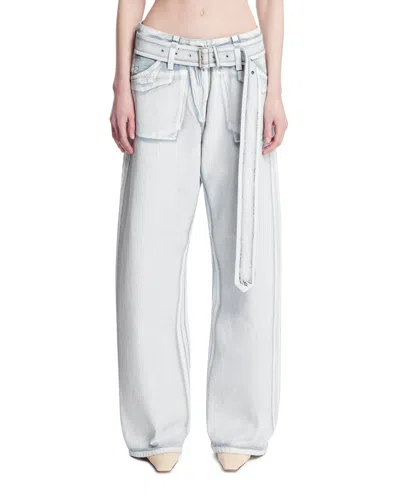 Acne Studios Blue 3d-effect Denim Pants
