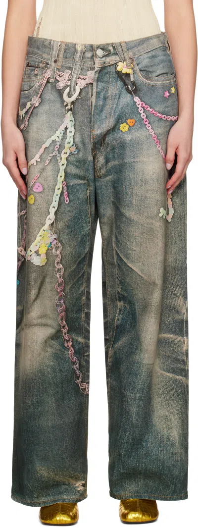 Acne Studios Blue Baggy Fit 1981f Jeans