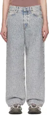 Acne Studios Blue 1981m Jeans In Buf Blue/beige