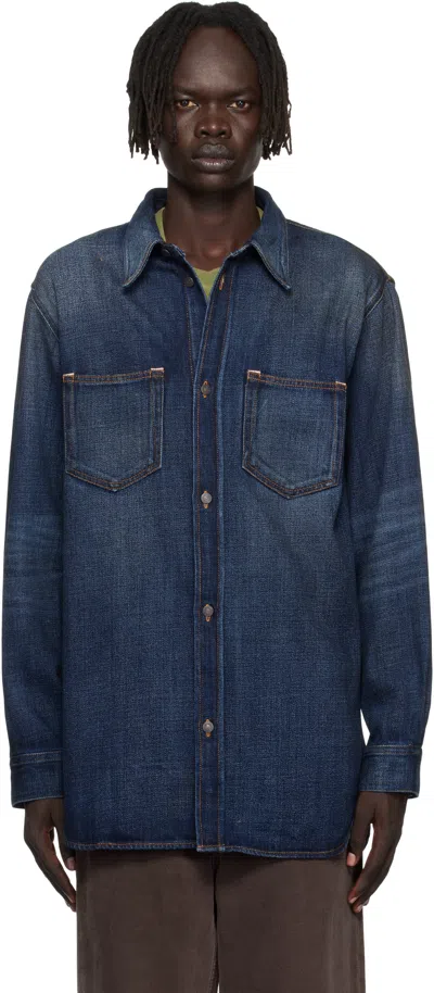 Acne Studios Blue Button-up Denim Shirt